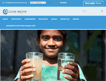 Tablet Screenshot of cleanwaterfortheworld.org